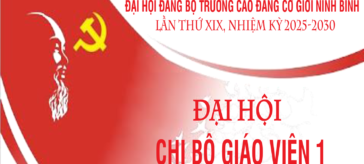 Đại hội chi bộ giáo viên 1 – Lần thứ VIII, nhiệm kỳ 2025-2027